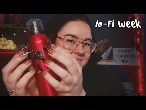 ASMR lo-fi WEEK!!! Tappar med långa naglar på saker jag älskar 🙌🏻✨💤