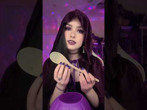 ASMR witch brews you a potion 🧪 #halloweenasmr #halloweencostume #witch #asmrroleplay