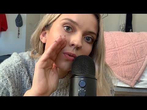 ASMR| EAR TO EAR INAUDIBLE WHISPERING/ UNINTELLIGIBLE WHISPERS