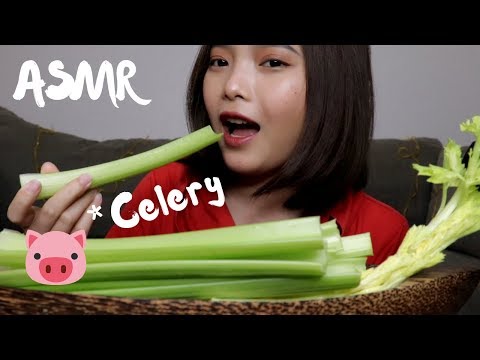 ASMR CELERY (Extreme Crunch Eating Sounds)☘️| Hanna ASMR