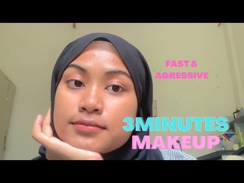 ASMR 3 Minutes Fast& Agressive Doing Makeup | Whispering