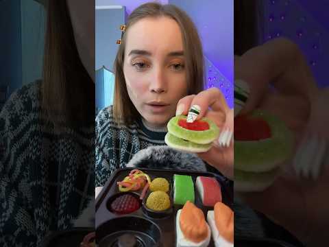 Wanna share some sushi?? 🍱 #asmr #shortsvideo #candy #mukbang