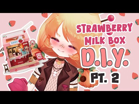 [Strawberry Milk Box DIY ] NO you can't taste my milk【VAllure】