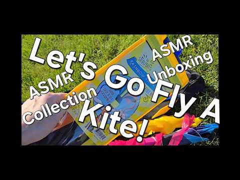 Kite Unboxing/Flying 🪁 (ASMR)(Crinkling)(Collection)(Wind)
