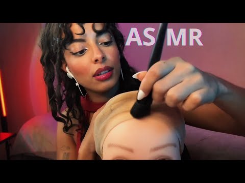 ASMR Colando Lace em Você 😴 Tranças + Cola + Aplicação (Sons Reais Para Dormir)