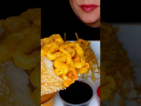 Carbonara ramen and corn dogs #asmr #buldak #ramen #corndog #food #eat #mukbang