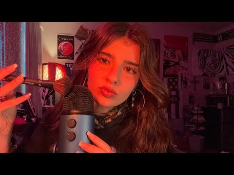 [ASMR] MIC BRUSHING, MOUTH SOUNDS, LIQUID SOUNDS, BREATHY RAMBLE (Jason’s Custom)