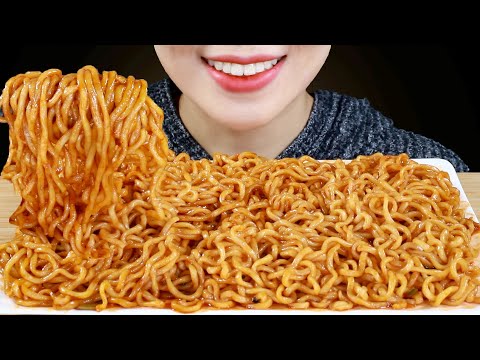 ASMR Habanero Lime Buldak Fire Noodles Eating Sounds | MINEE EATS