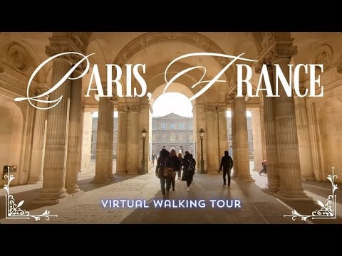Paris, France Virtual Walking Tour | Rue du Rivoli to the Musée du Louvre [4K]
