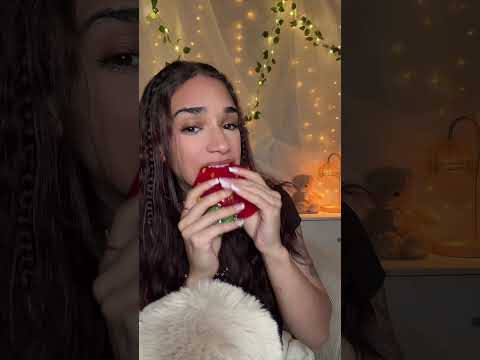GIANT strawberry gummy 🍓 #asmr #asmreating #eating #mukbang #tingles