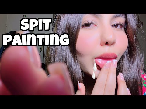 ASMR | Spit Painting MYSELF & You