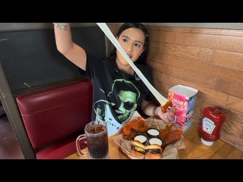 ASMR In Public Chilis Mukbang