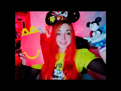 ASMR | COMIENDO CAJITA FELIZ DE MC DONALDS | COLECCION DISNEY