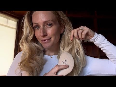 ASMR Hair Play 💇‍♀️ Brushing & Styling My Hair with Over Explaining