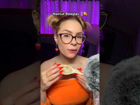 ASMR Cutting your HAIR 💖 HAIRCUT ROLEPLAY FAST 💈💇‍♀️ #asmr #shorts #shortsfeed #viral