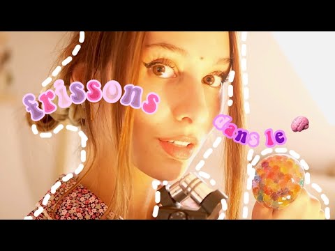 ASMR FRANÇAIS - Je chasse ta déprime en te faisant frissonner le cerveau 🧠✨ (tapping, slime,...)