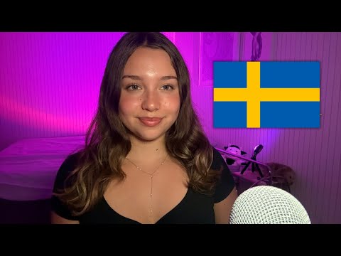 ASMR in Swedish! 🇸🇪 (Close Up Whispered Ramble)