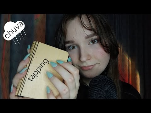 Asmr tapping nos melhores objetos (madeira) Durma rápido (com chuva 🌧)