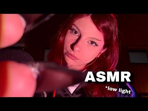 ASMR tingly Personal Attention (low light edition) - Energy Plucking, Camera Tapping, Focus Games