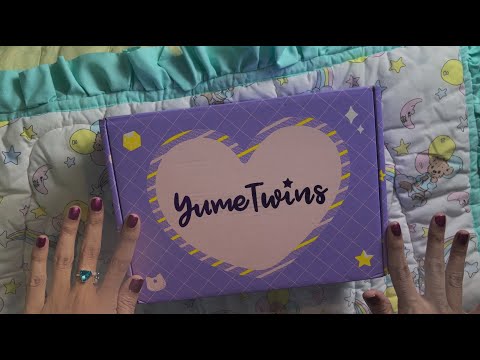 ASMR = Unboxing Whisper Japanese Cute Things - YumeTwins(Plastic crinkles)