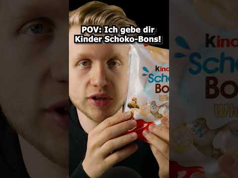 ASMR - POV: Ich gebe dir Kinder Schoko Bons! #shorts #asmr #roleplay #deutscheasmr