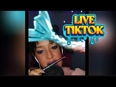 ASMR en vivo tiktok: te cuido y te relajo con susurros y sonidos suaves 