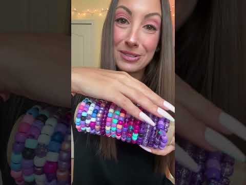 decluttering my pony bead bracelet collection