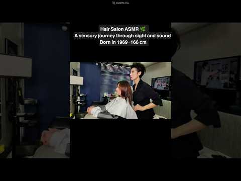Hair salon ASMR visual and hearing activation #Magic straight, break the strong curly chain to make