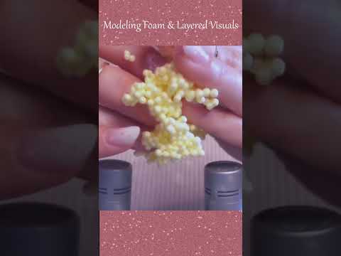 ASMR Modeling Foam & Layered Visuals ❤️ #shorts #asmr
