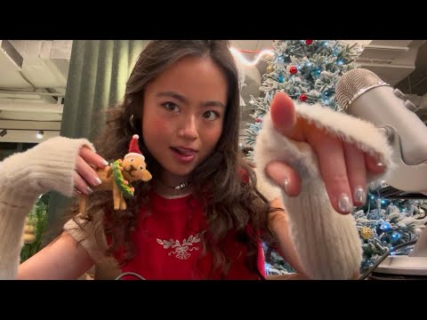 ASMR | tapping, scratching, guaranteed festive TINGLES🍎✨