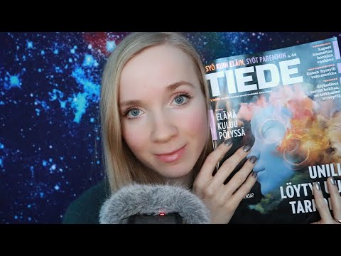 ASMR SUOMI Lehden lukeminen📕 Reading and Whispering