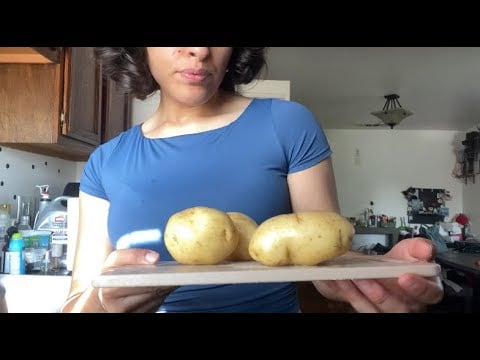 asmr | potato peeling 🥔