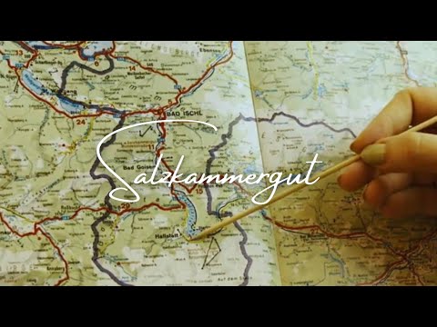 ASMR Salzkammergut (soft spoken, map tracing)