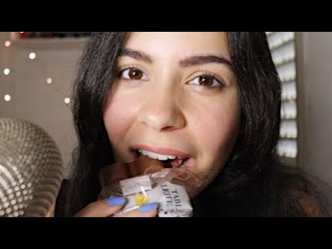 ASMR COMENDO BARRA DE CHOCOLATE DE NUTELLA