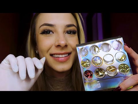 ASMR - MANICURE FAZENDO SUAS UNHAS E MASCANDO CHICLETE 💅🏻 com chuvinha ⛈️