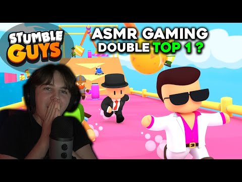 ASMR GAMING | Je DOUBLE TOP 1 sur Stumble Guys ?