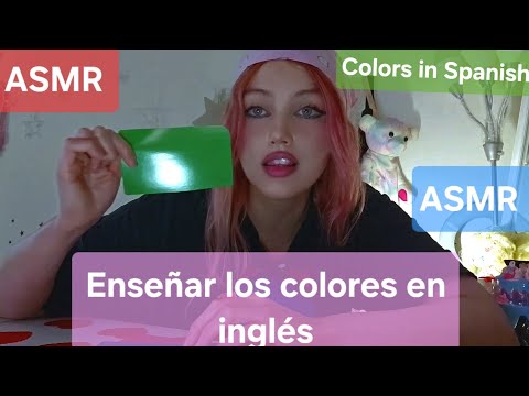 Aprendiendo los colores en español... bueno, ¡más o menos 😅 (ASMR)