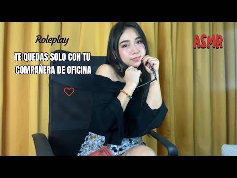 ASMR | Tu COMPAÑERA ❤️ de trabajo INTENTA ENAMORARTE  🥰🫂 (roleplay)