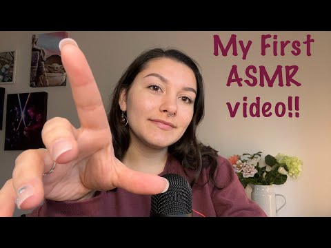 My FIRST ASMR video: Whispering and Tapping