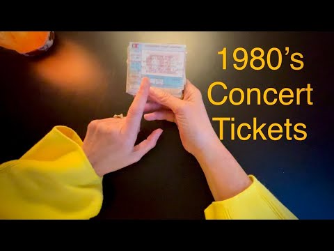 Sorting 1980's Concert Tickets, Unintentional ASMR