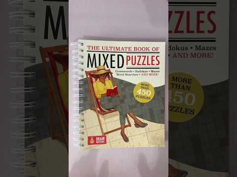ASMR Tapping On The Ultimate Book Of Mixed Puzzles #ASMR #Shorts