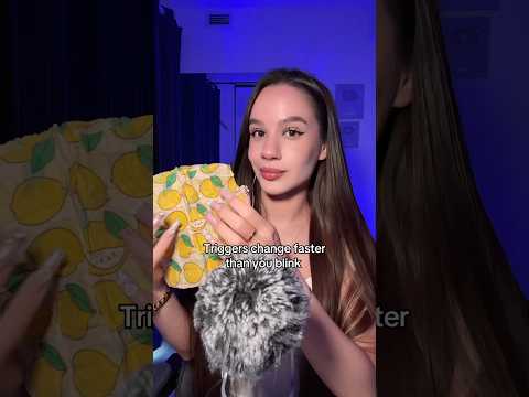 ASMR TRIGGERS CHANGE FASTER THAN TOU BLINK! 👀 #asmr #tingles #asmrvideo #asmrsounds #sleep #relax