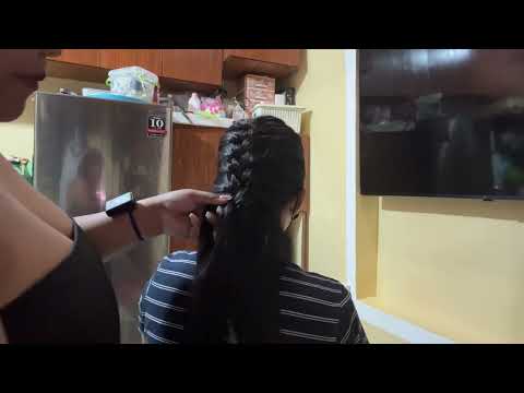 Real Person | ASMR | Two Braid Hairstyle, Perfectionist, Finishing Touches, Hair Play, Hair-brushing