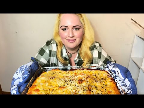 ASMR Cooking Show 🍝Buffalo Chicken Lasagna