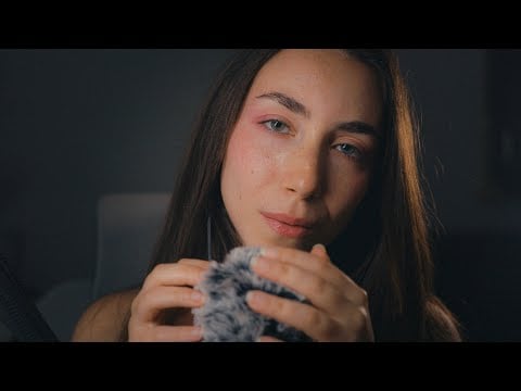 ASMR Fluffy Mic Scratching with Mic Blowing - No talking 🌙😴