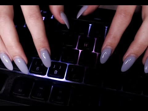 ASMR | Fast keyboard typing | White noise | Blue Yeti