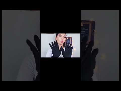 ASMR #shorts Satisfying Gloves & Mouth Sounds ECHO