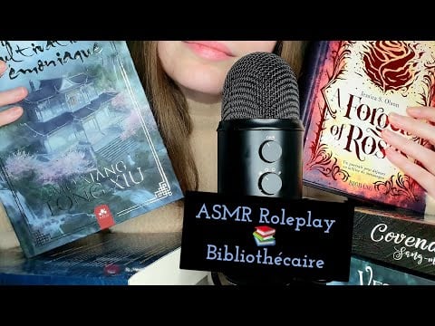 #ASMR FR 📚 Roleplay Bibliothécaire (Tapping, Page Turner Book, Chuchotements)