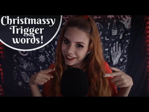 ASMR christmas triggers words 🎄🎅🦌🎄