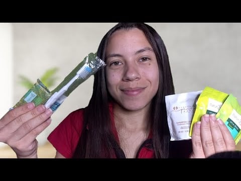 ASMR Roleplay Consultora de Amenities de Hotel - Vendendo Kits em Miniatura